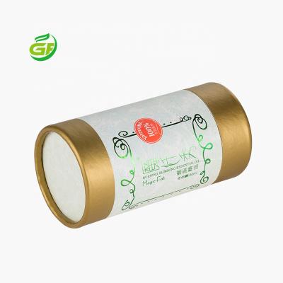 China Recycled Materials Customized CBD Oil Glass Bottle Packaging Honey Jars Kraft Paper Tube Cardboard Tube Cylinder Boxes Can Be Foil Hot Stamping for sale