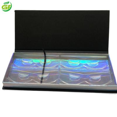 China Recycled Materials Custom Holographic Eyelash Box Packaging Free Paper Gift Box Premium Luxury Package Black Box Mailing Cardboard Design for sale