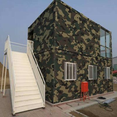 China Chinese supplier modern 20/40 foot prefab container housing camps outdoor army container camps prefab house for sale