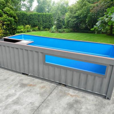 China Modern Portable Above Ground Prefab Container Swimming Pool for sale