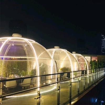 China Modern Design Polycarbonate Geo Bubble Resort Prefab Dome Tent Transparent Dome Houses for sale