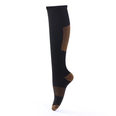 China XZ pressure compression antibacterial nylon socks copper thin stockings sports socks wholesale for men and women for sale