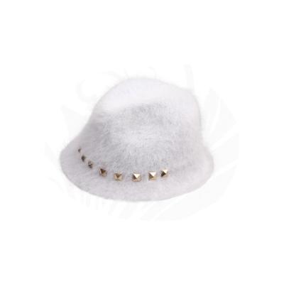 China 2021 COMMON Designer Super Soft Rabbit Hair Hats Fashionable Winter Outdoors Keeps Warm Furry Bucket Hats For Women for sale