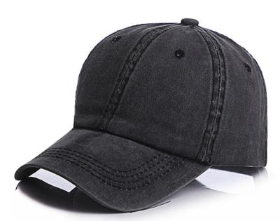 China Cotton Baseball Cap Summer Sunscreen Hat COMMON Washable Soft Top Simple Custom Logo Embroidered Graphic for sale