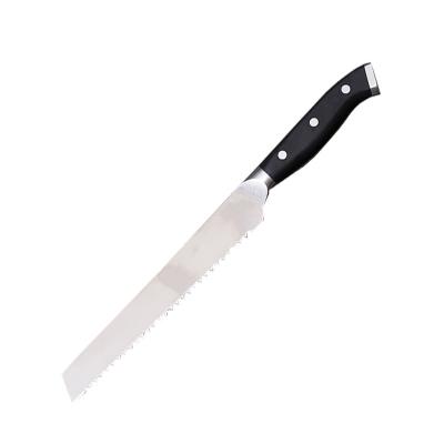 China Factory Non-variable Stock Cheap Price Serrated Knife For Cutting Bread Cake Knife With High Quality Handmade Sharp Kitchen Knife for sale