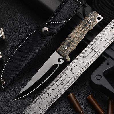 China New Screw Release Handle Pocket Knife Wooden Camping Adventure Fishing Hunting Mini Portable Fixed Pocket Knife for sale