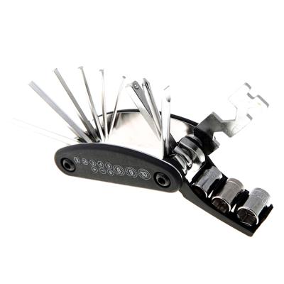 China HOT Multifunctional Carbon Steel MTB Bike Tool Kit Hex Spoke Wrench Cycling Kit Hex Screwdriver 16 In 1 Repair Multi Tools for sale