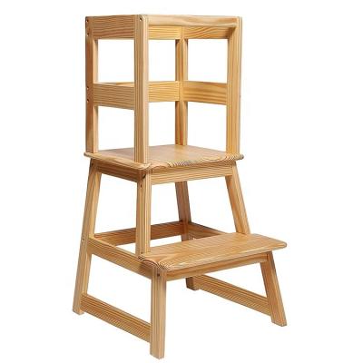 China New Children Storage Kids Living Room Toilet Kitchen Wooden Step Stool Cute Wooden Bathroom Chair Wholesale for sale