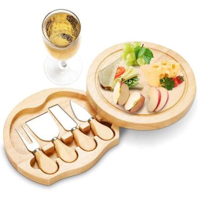 China New Stocked Fruit Vegetable Bread Food Kitchen Wooden Bamboo Cutting Board With Storage Box for sale