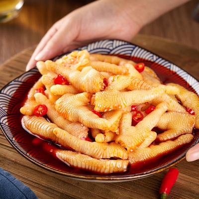 China Saft Claean Raw Material Natural Chilli Snacks Spicy Flavor Pickled Chicken Feet for sale