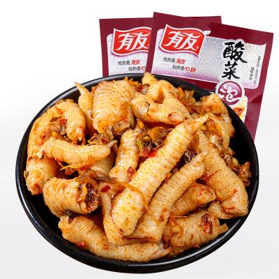 China New Brand Natural Chinese Meat Snacks Pickled Mustard Greens Season Pickled Chicken Feet for sale