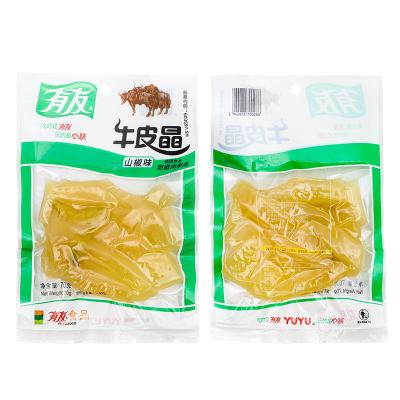 China Natural Chinese Snack Pickled Pepper Flavor Pickled Cattle Rinds for sale