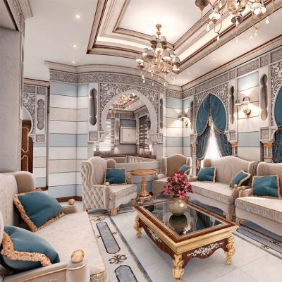 China New design middle east parquet floor living room indoor waterjet marble wall for sale