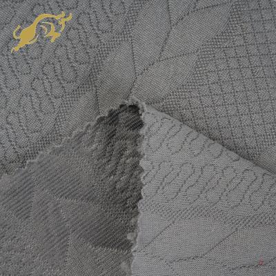 China Blackout Factory Supply Optional Color Boned Plain Elastic Polyester Spandex Knitted Fabric For Garment for sale