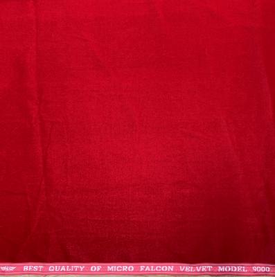 China 100% Anti Pill Color Polyester Velvet 9000 Palladium Stunning Micro Woven Fabric 120-130gsm 44