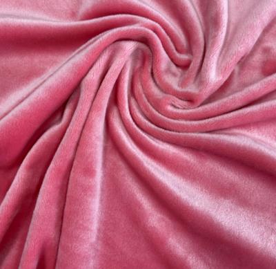 China Best waterproof quality with cheap price simply dyed velvet palladium two side super soft fabric for sleep wear cover for sale