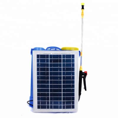 China Agriculture guaranteed quality suitable agricultural backpack battery price16L 18L solar panel power electric sprayer for sale