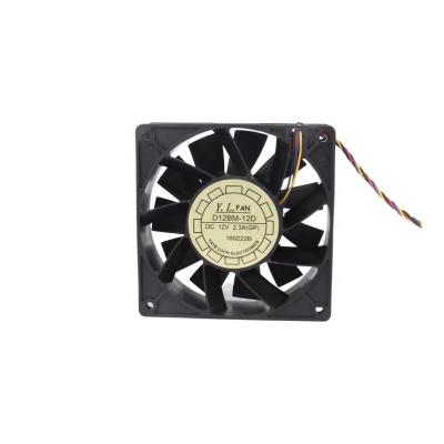 China D12BM-12D 120x120x38 High speed cooling fan 12V 2.3A 4400 RPM for sale