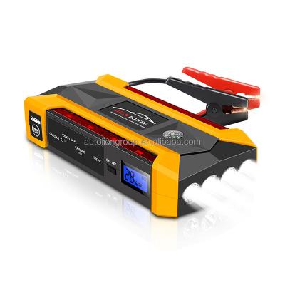 China 16800mAh 4 USB Car Jump Starter Pack Booster Charger Battery Power Bank Jump 12V Vehicle Portable for sale