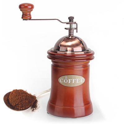 China Outdoor Vintage Design Mini Coffee Grinders Manual Home Cafe Ceramic Burr Stainless Steel Hand Crank Coffee Grinder for sale