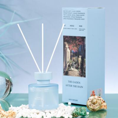 China Luxury Aromatherapy Set Essential Oil Diffuser Glass Bottle Aroma Therapy Scent Air Freshener Home Fragrance Reed Diffuser for sale