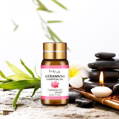 China Simple Skin Revitalizer TOONEW Geranium Plant 5ml Aromatherapy Essential Oil Aromatherapy Machine Humidifier Wholesale for sale