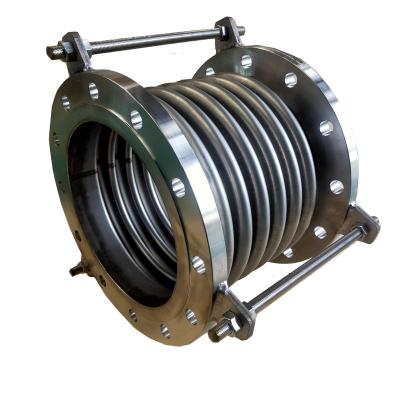 China Air Pump and Valve Connection with Link Rod Stainless Steel Flange Expansion Joint Metal Bellows for sale