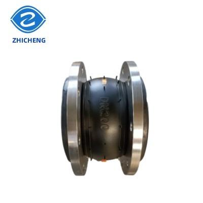 China Air Oil Proof Ss304 Seismic Compensator Flange Connection Epdm Single Sphere Rubber Expansion Joint for sale