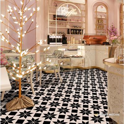 China Ceramic 30*30cm Ceramic Wall Tile Moroccan design for exterior places Flower tiles Kitchen wall brick for sale