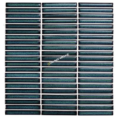 China China Foshan Factory Modern Premium Glazed Porcelain Kit Kat Finger Strip Mosaic Tile For Bathroom Kitchen Backsplash Wall Hotel Shower for sale