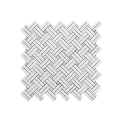 China Wholesales CLASSIC Natural Marble White Herringbone Mosaic Style Wall Simple Kitchen And Bathroom Fireplace Building Materials for sale