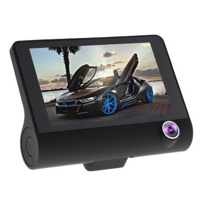 China POLYCHROME easy to use and cheap motor recorder, 3 cameras, high definition multi-function car black box for sale