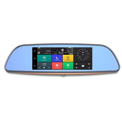 China New Design Car Automotive Rear View Mirror With Dual Lens Recording DVR Android 4.4 GPS Navigation Video Recorder for sale