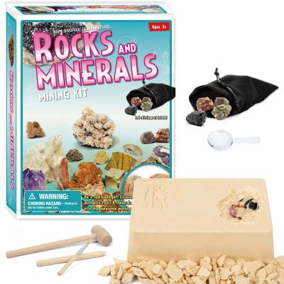 China Crystal Toys Children's Gifts Mining Archeology Gems Geography Game Set DIY Ore Specimen for sale