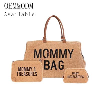 China WRAPPING BAG Wholesales Waterproof Quilted Nylon Baby Diaper Tote Mummy Mommy Bag With Changing Pad for sale