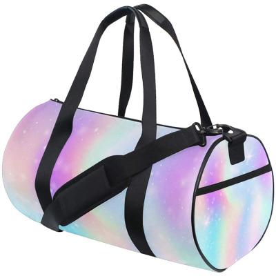 China Outdoor Travel Storage Bag Pink Heart Designers Ladies Travel Bag Women Sports Glitter Duffel Bags for sale