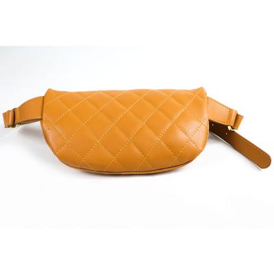 China Hot Selling Fashion Handmade Leather Waist Belt Ladies Popular Casual Casual Quilted Bag for sale