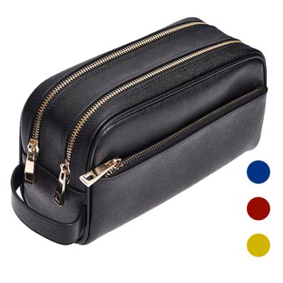 China Black 2021 New Design Fashion OEM Men Makeup Bag Waterproof Portable Travel Toiletry Cosmetic Bags for sale