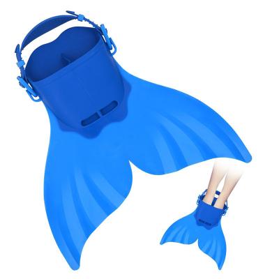 China Durable Comfortable Kids Monofin Mermaid Tails For Swimming Adjust Diving OEM LOGO Color Customiza Mermaid Fin Foot Training Monofin Tail for sale