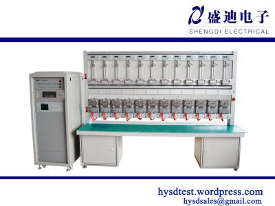 China Single phase kwh Meter test bench with 24 meters capable to test with 12 IEC and 12 ANSI for sale