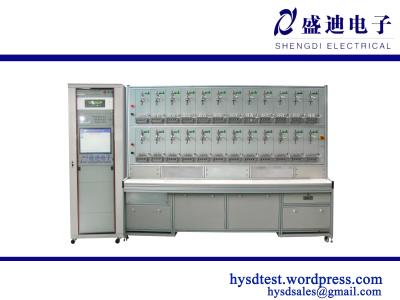 China 24 Position Connect Blcok with Pulse Acquistion Single Phase Active Meter Test Bench for sale