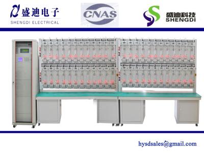 China Single Phase Meter Test Bench,48 calibrated energy meter, 0.001Amps~120Amps,30~300Volts for sale