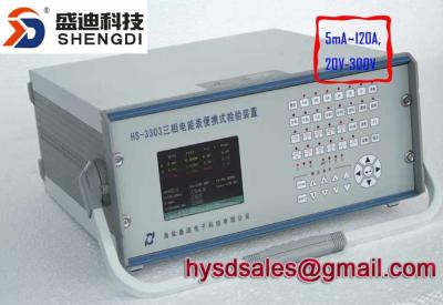 China HS-3303 3 Phase Meter Test Bench,Portable,0.1% Class accuracy,Max.120A,20~300V for sale