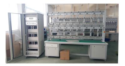 China HS-6303 Single Phase & Three Phase KWH Meter Test Bench,16 Position,0.01~100A current,0.05% accuracy for sale