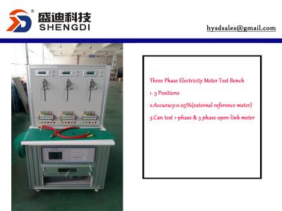 China HS-3303B Single Phase & Three Phase Electricity Meter Test Bench System,0.05% Class,Max.120A Current output for sale