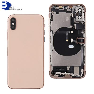 China Aluminum Cell Phone Housing For iPhone 5 Back Cover 6 7 8 Plus Replacement Back Glass For iPhone X 11 12 Back Housing for sale