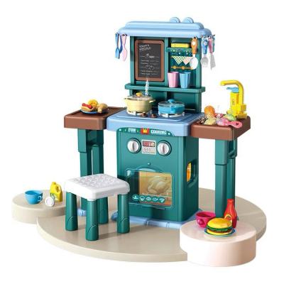 China Cultivate Children's Interest China Promotional Products Pretend Play Kids Toys Kitchen Set Spray Large Simulated Kitchen Toy for sale