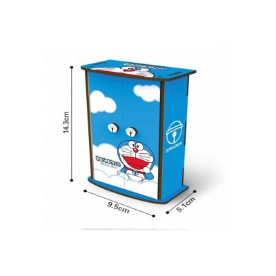 China Indoor Toys Cheap Price Good Quality Cartoon Music Box Wooden Toy Cartoon Doraemon Decorative Music Box for sale