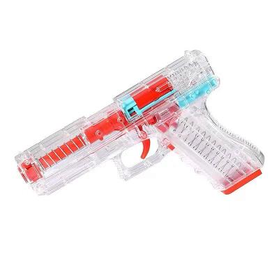 China Transparent Children Gift Soft Toy Gun Toy Gun Shell Bomb Shell Toy Gun for sale