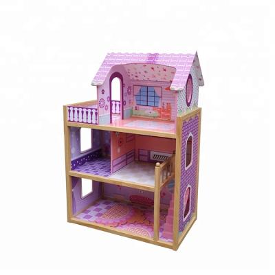 China Cheap Miniature Dollhouse Eco-friendly Mini 3D Wooden Dream Baby Girls Boys Kids Bedroom Furniture DIY for sale